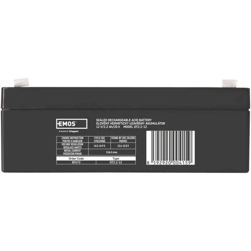 Аккумулятор EMOS B9672 AGM 12V Напряжение 12
