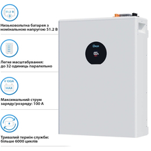 Аккумуляторная батарея DEYE SE-F5 Pro C LV 51.2v 100Ah