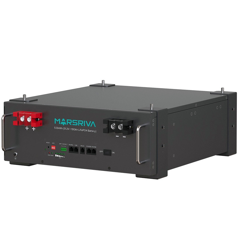 Внешний вид Аккумулятор MARSRIVA MR-LFP5.12-LRT LiFePO4 Battery 51.2V/100Ah