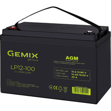 Акумулятор GEMIX 12V 100Ah AGM (LP12-100)