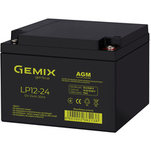 Акумулятор GEMIX AGM 12V 24Ah Black (LP12-24)