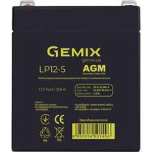 Аккумулятор GEMIX AGM 12V 5Ah (LP12-5)