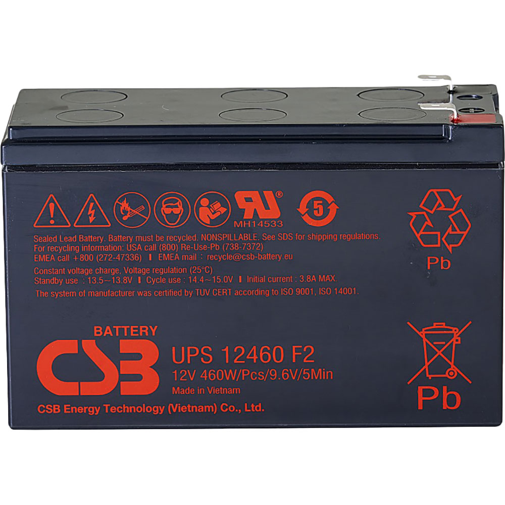 Акумулятор CSB AGM 12V 9Аh Black (UPS12460)