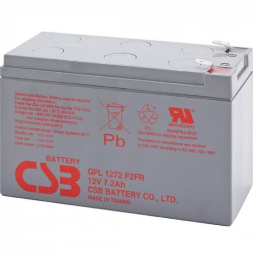 Аккумулятор CSB 12V-7.2Аh (GPL1272F2)