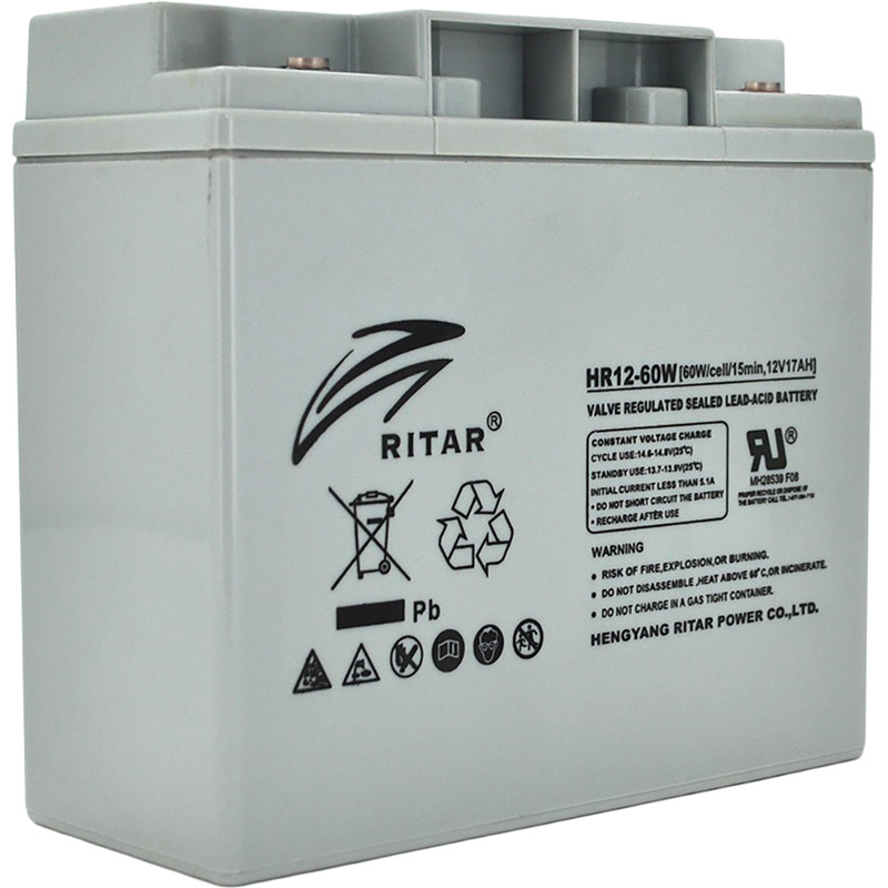 Аккумулятор RITAR AGM 12V 17Ah Grey (HR1260W)