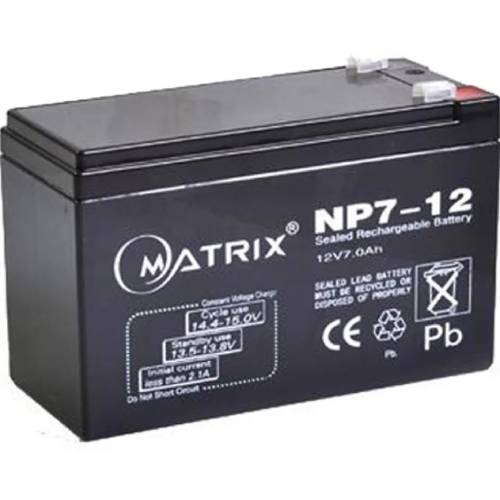 Акумулятор MATRIX для ДБЖ 12V-7Ah (NP7-12)