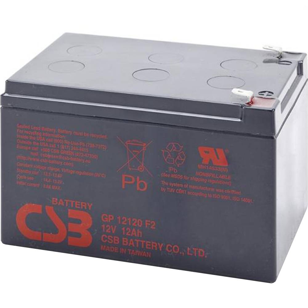 Акумулятор CSB 12V 12A (GP12120)