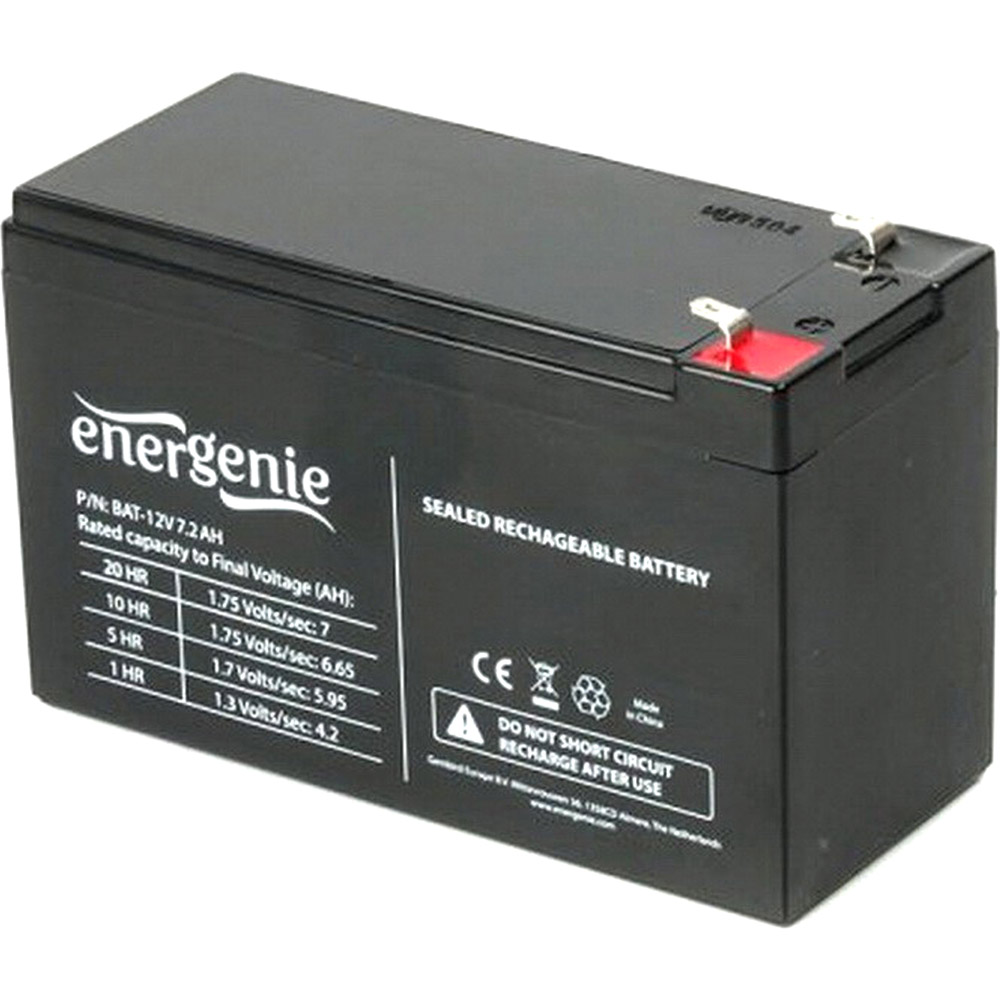 Акумулятор ENERGENIE 12V 7,2Ah (BAT-12V7.2AH)