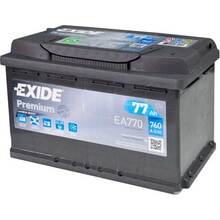 Автомобильный аккумулятор Exide Premium 6СТ-77 77 Аh (EA770) - в  интернет-магазине Фокстрот: цены, отзывы, характеристики
