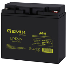 Аккумулятор GEMIX AGM 12V 17Ah Black (LP12-17)