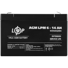 Акумулятор LOGICPOWER LPM 6V 14AH AGM (LP4160)