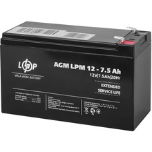 Акумулятор LOGICPOWER 12V 7.5AH AGM (LP3864)