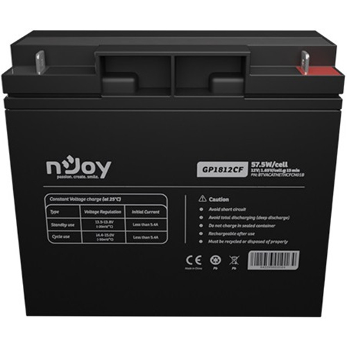Photos - UPS Battery nJoy Акумулятор  GP1812CF 12V 18AH AGM  (GP1812CF)