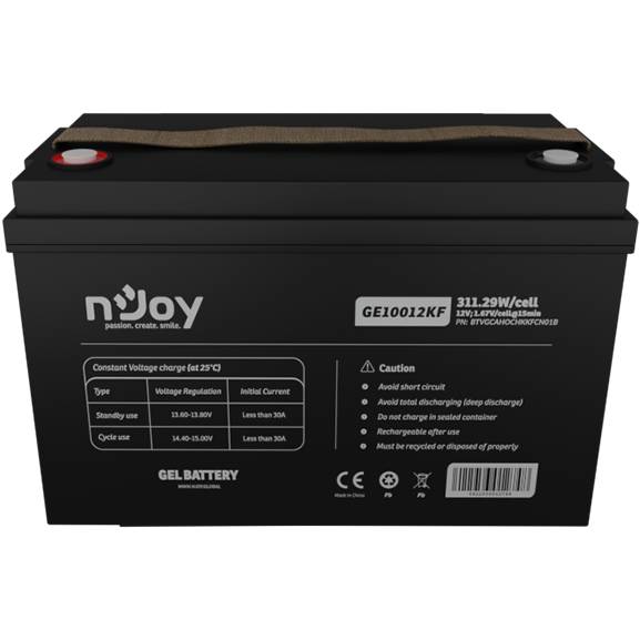 Акумулятор NJOY GEL GE10012KF 12V 100AH (BTVGCAHOCHKKFCN01B)