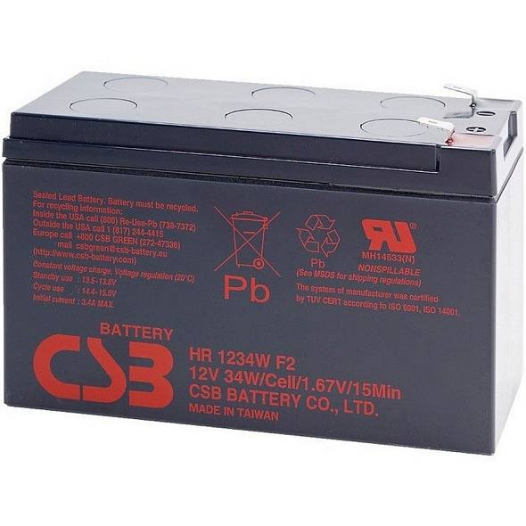 Акумулятор CSB AGM 12V 9AH (HR1234WF2/04410)