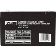 Аккумуляторная батарея EMOS AGM 6V 12 Ah (B9682)