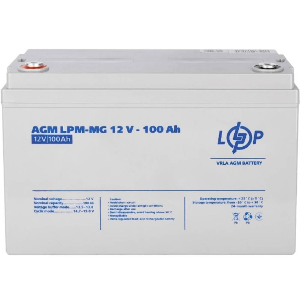 Аккумулятор LOGICPOWER LPM-MG12-100AH MULTIGEL Напряжение, В 12