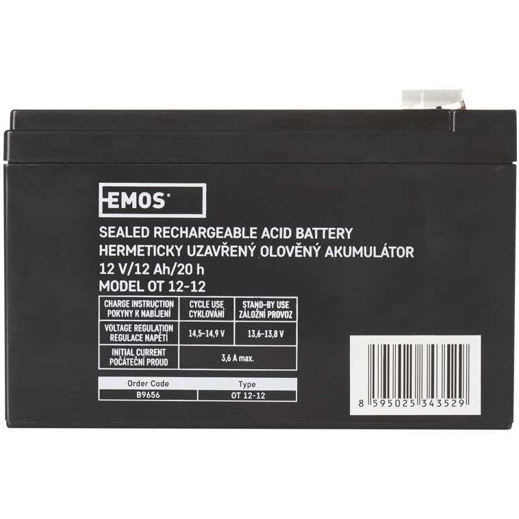 Акумулятор EMOS AGM 12V 12AH (B9656)