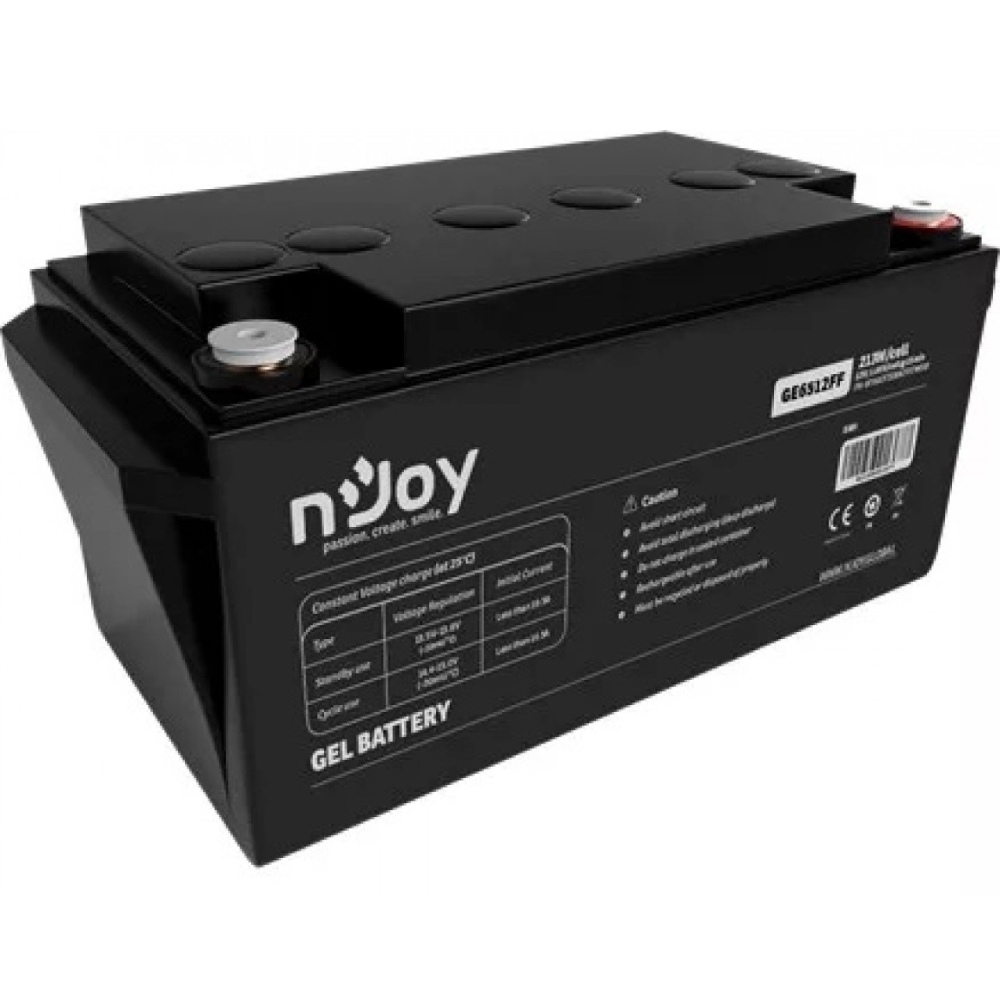 Акумулятор NJOY GE6512FF GEL 12V 65AH (BTVGCFTEBHBFFCN01B) Ємність 65