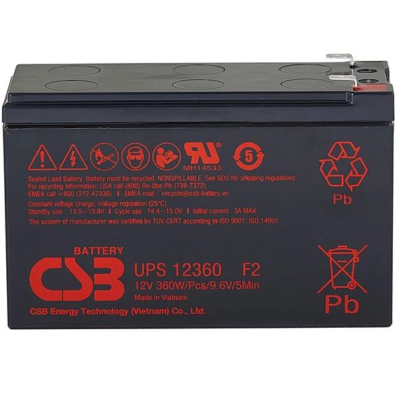 Акумулятор CSB 12V 7.5Ah (UPS12360)