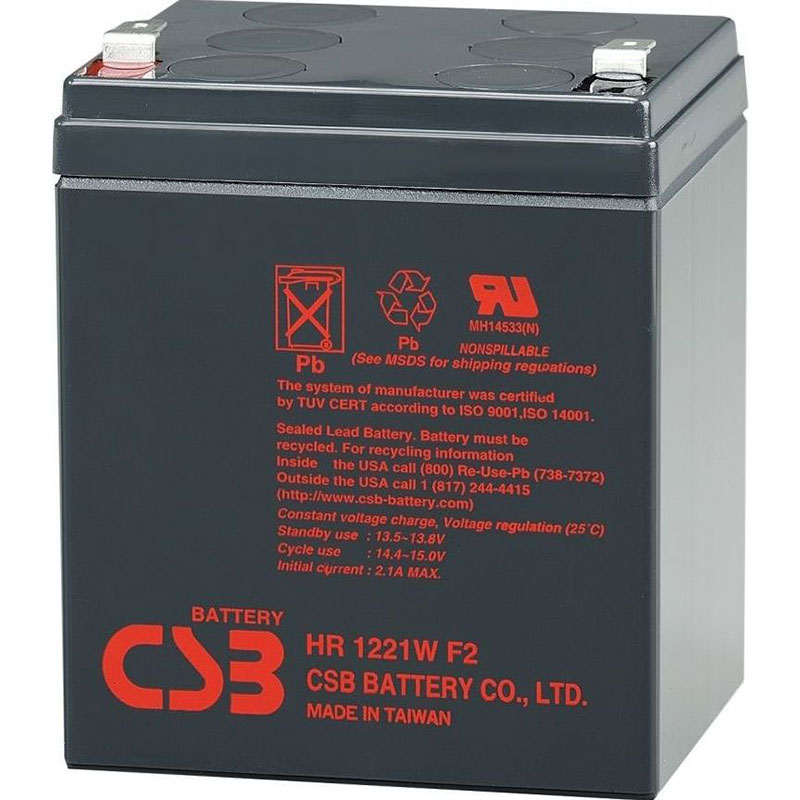 Акумулятор CSB 12V 5Ah (HR1221W)