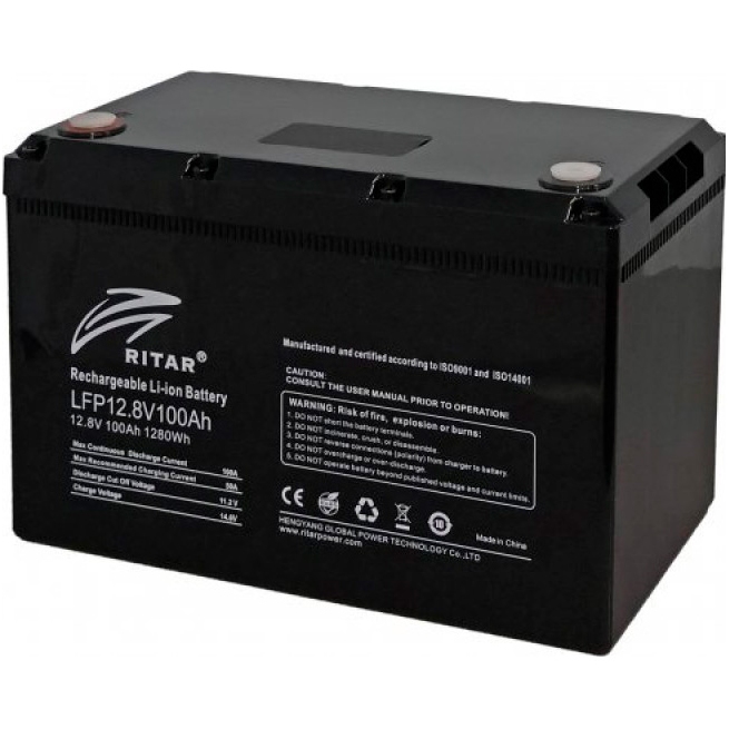 Аккумулятор RITAR 12 В 100 Aчас LiFePo4 LFP12.8V100Ah G1