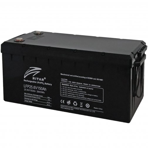 Аккумулятор RITAR 24 В 150 Aчас LiFePo4 LFP25.6V150Ah G2