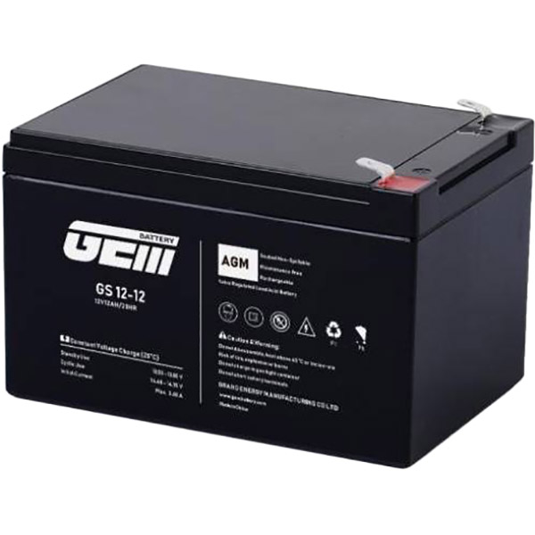 Аккумулятор GEM BATTERY 12V 12.0A AGM (GS 12-12)