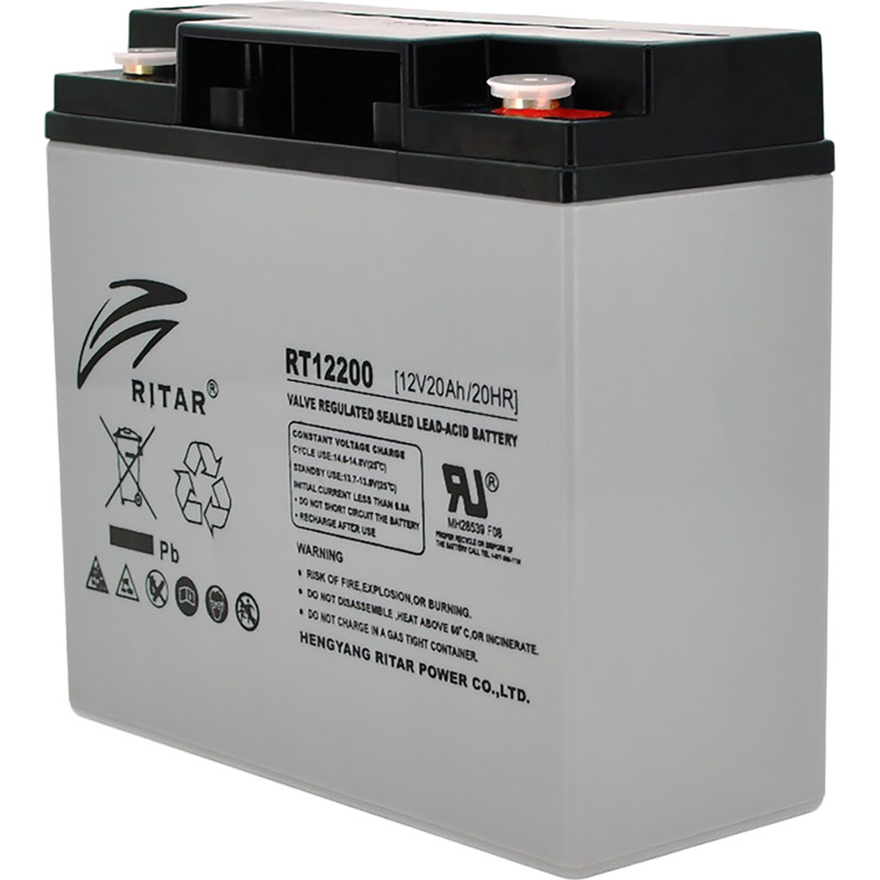 Аккумулятор RITAR AGM 12V 22Ah Black (RT12200)