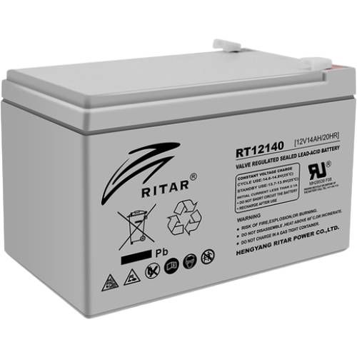 Акумулятор RITAR AGM RT12140H 12V 14Ah Q4 Gray Case