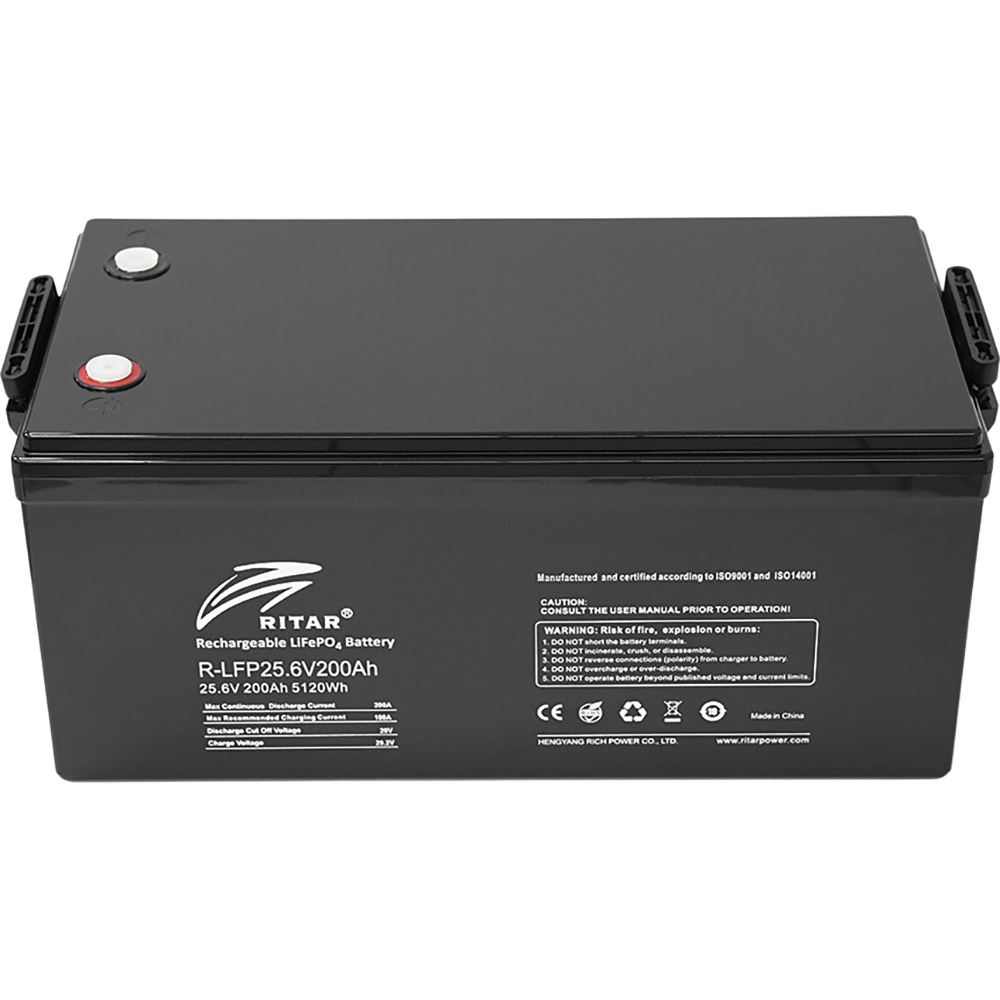 Аккумулятор RITAR LiFePO4 25.6V 200Ah Black (R-LFP 25.6V 200Ah)