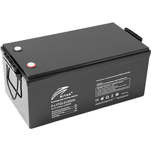 Аккумулятор RITAR LiFePO4 25.6V 200Ah (R-LFP 25.6V 200Ah) Напряжение 25.6