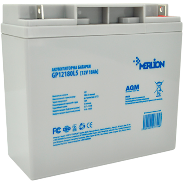 Акумулятор MERLION AGM GP12180L5 12V 18Ah (GP12180L5)