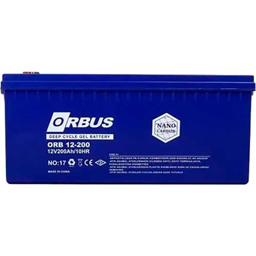 Аккумулятор ORBUS CG12200 GEL 12V 200Ah Black (CG12200) Емкость 200