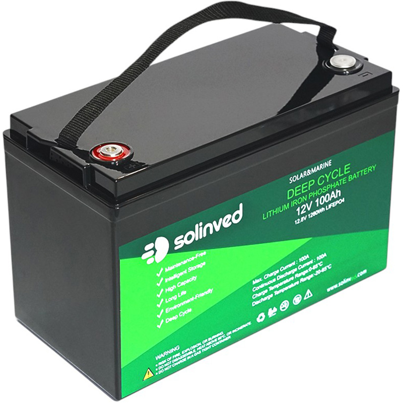 Аккумулятор SOLINVED LiFePO4 12,8V 100Ah (SLV-12100FP) Емкость 100