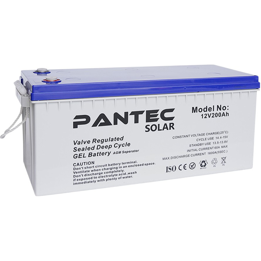 Аккумулятор PANTEC 200-12 GEL 12V 200 Ah (PTG200-12)