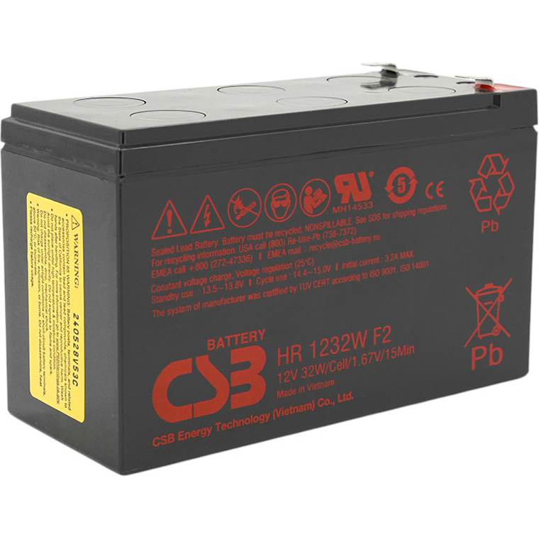 Акумулятор CSB 12V 9Ah (HR1232WF2)