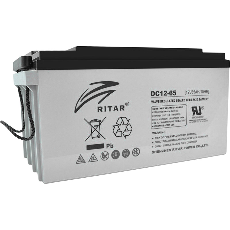 Аккумулятор RITAR AGM 12V 65Ah Grey (DC12-65)