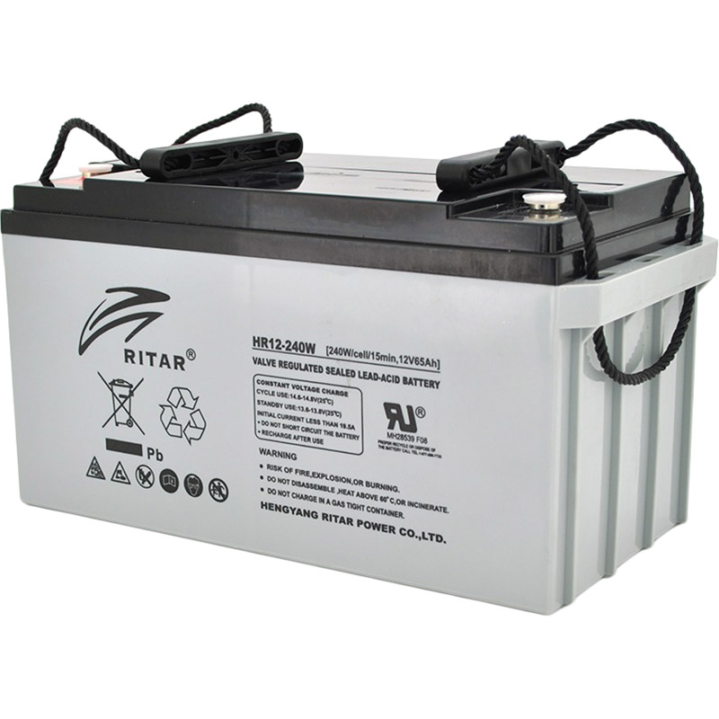 Аккумулятор RITAR AGM 12V 65Ah Grey (HR12240W)