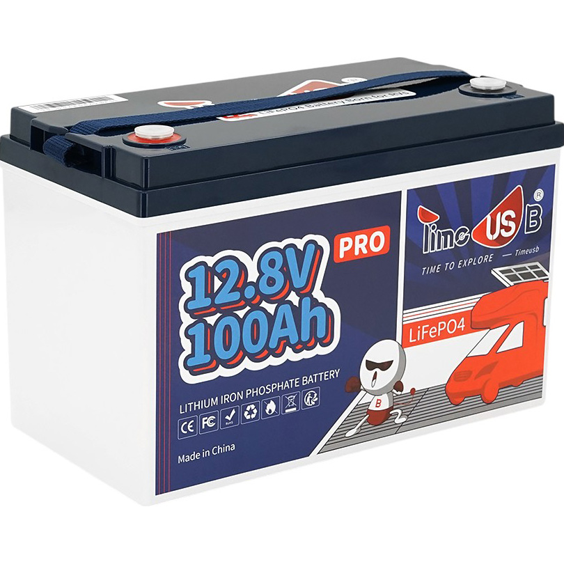 Аккумулятор TIMEUSB LiFePO4 Timeusb 12V 100Ah 1280Wh (Timeusb-12.8V100Ah-Pro) Напряжение 12.8