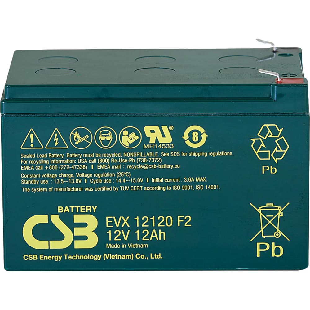 Аккумулятор CSB AGM 12V 12Ah Green ( EVX12120)