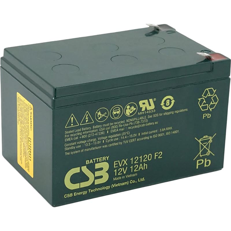 Аккумулятор CSB AGM 12V 12Ah Green ( EVX12120) Тип для ИБП