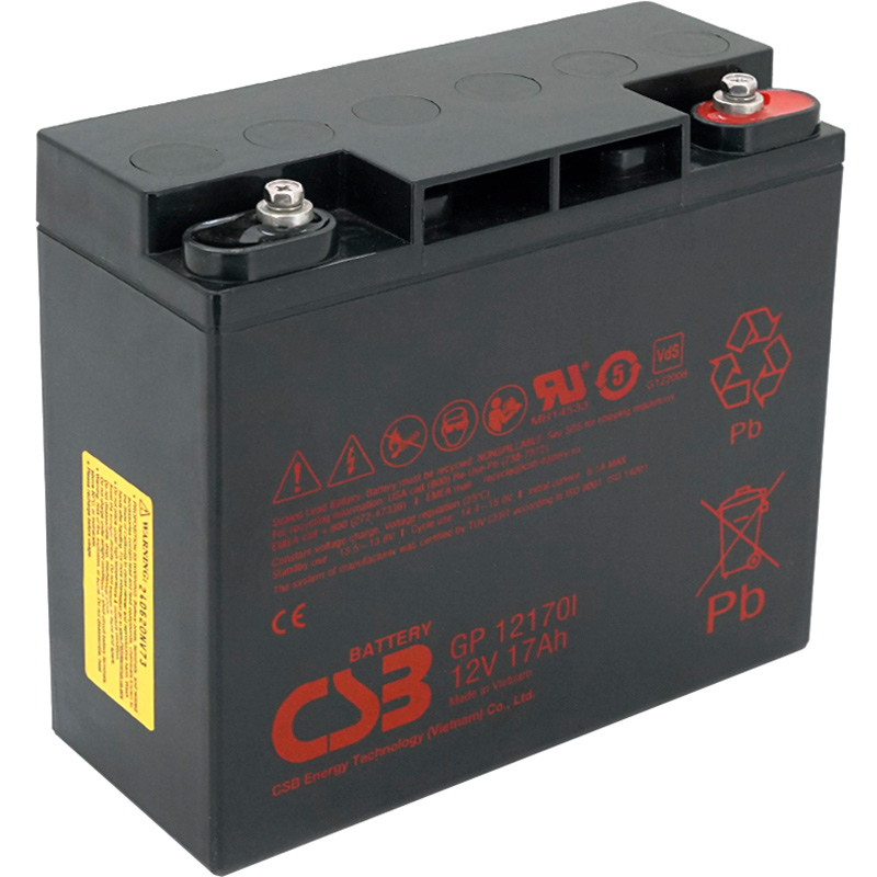 Аккумулятор CSB AGM 12V 17Ah Black (GP12170I)