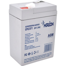 Акумуляторна батарея MERLION AGM 6V 5.5Ah (GP655F1)