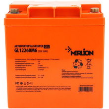 Аккумуляторная батарея MERLION 12V 26Ah (GL12260M6 GEL)