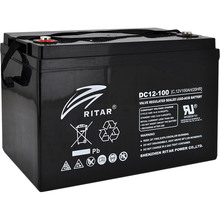 Аккумулятор RITAR CARBON 12V 100.0Ah Black Case (DC12-100C)
