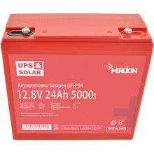 Аккумулятор MERLION LiFePO4 12.8V 24Ah Red (LFP12.8-24US)