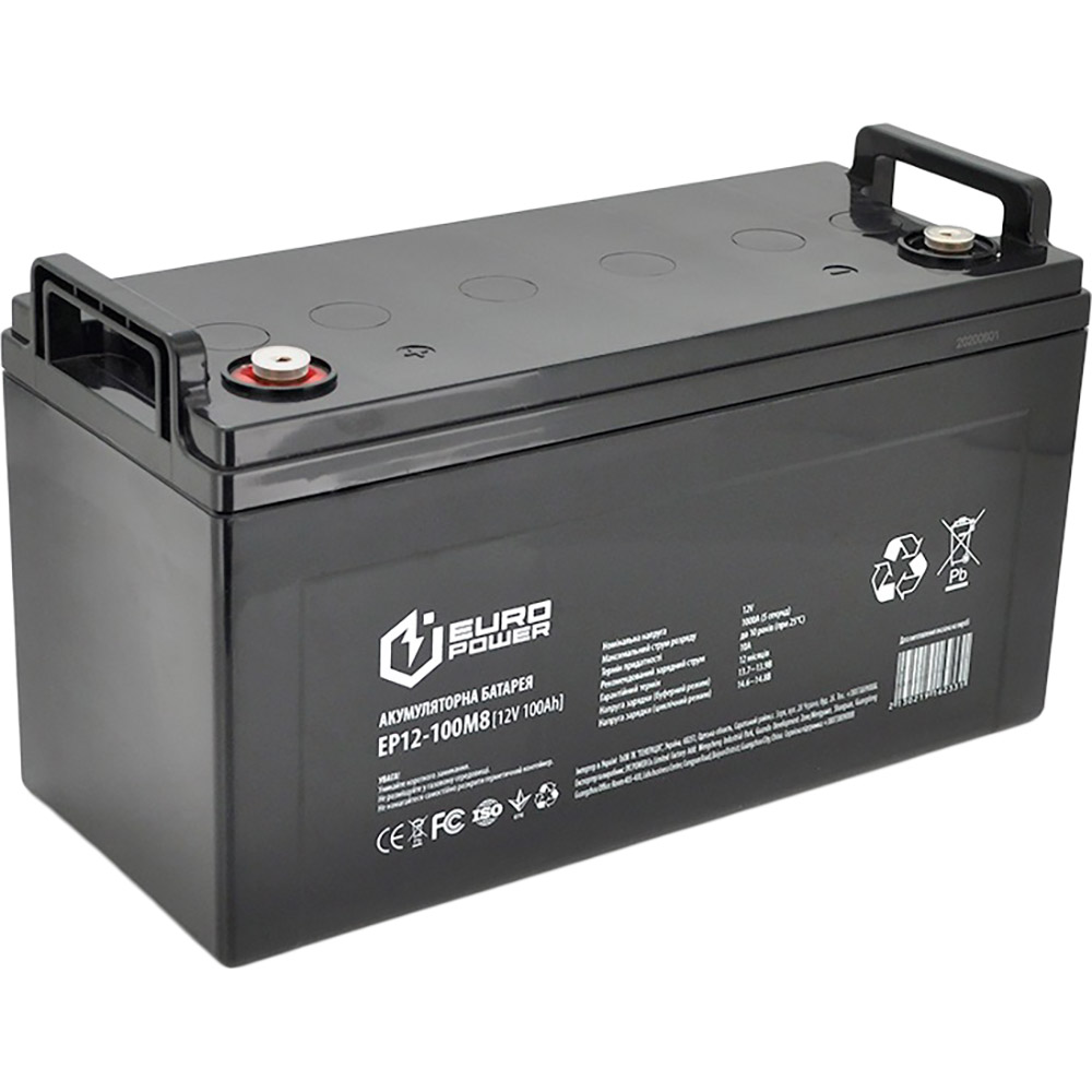 Акумулятор EUROPOWER AGM 12V 100Ah (EP12-100M8)