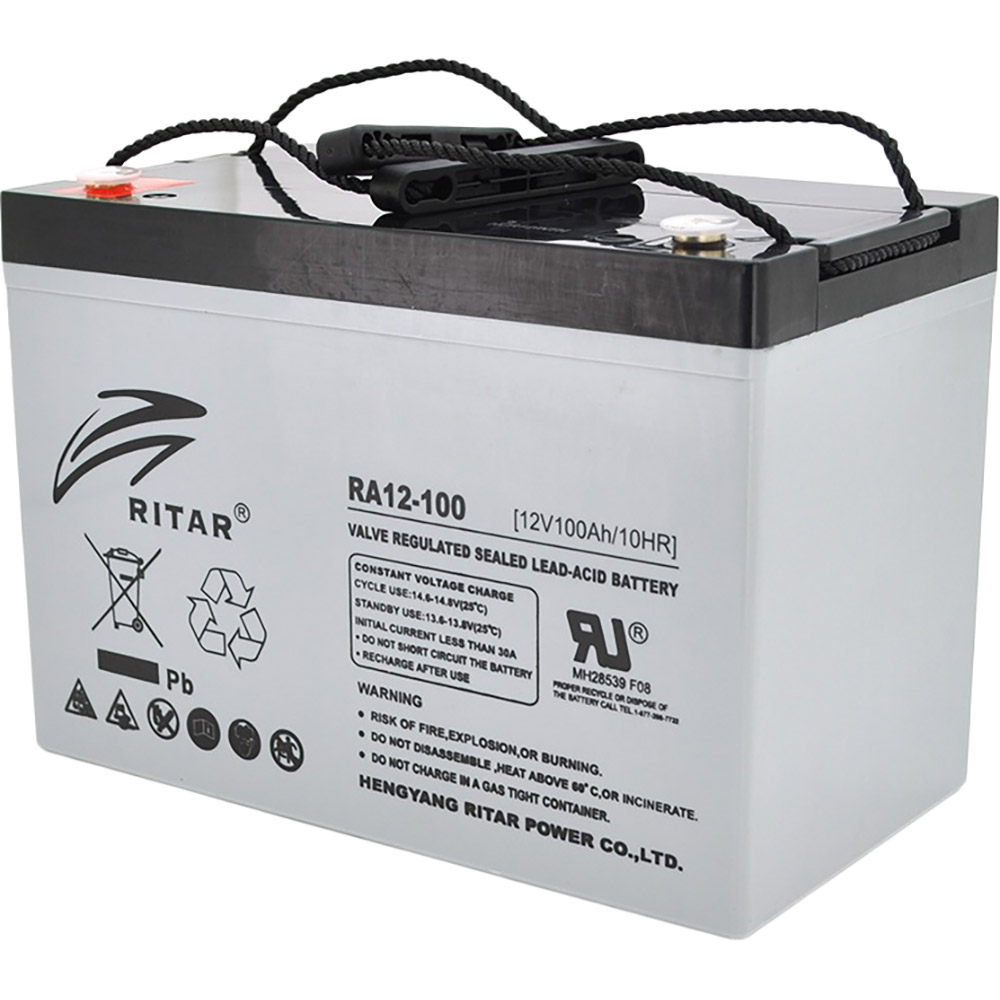 Акумулятор RITAR AGM 12V 100Ah Q1 Gray (RA12-100S)