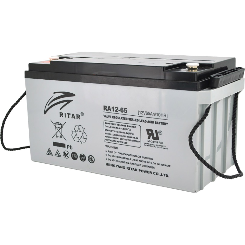 Акумулятор RITAR AGM 12V 65Ah Gray (RA12-65)